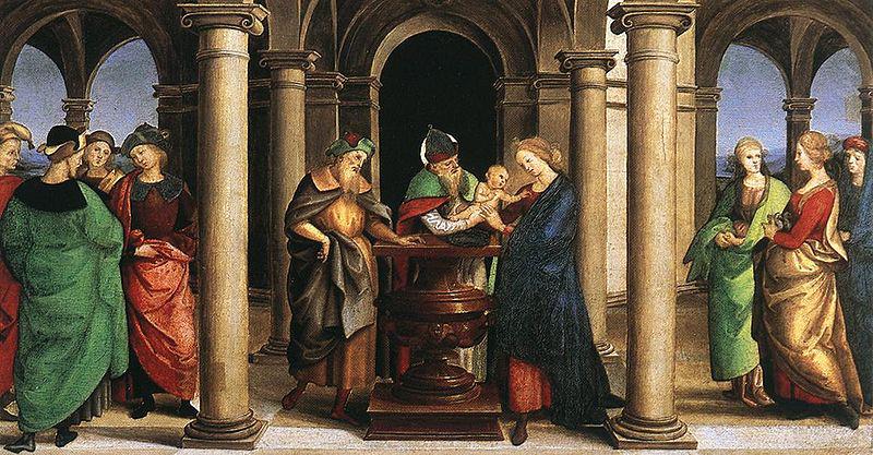 RAFFAELLO Sanzio The presentation in the temple